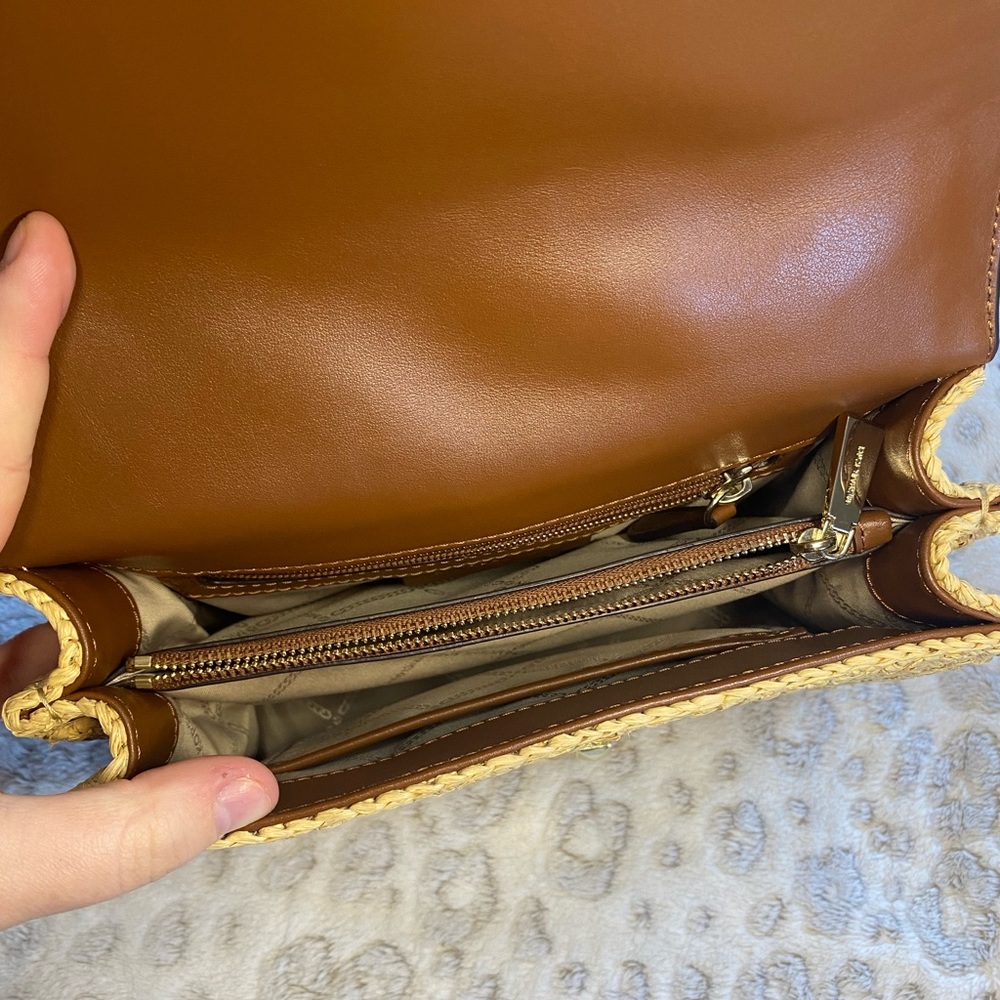 Michael Kors Whitney Straw Shoulder Bag - Picture 9 of 11